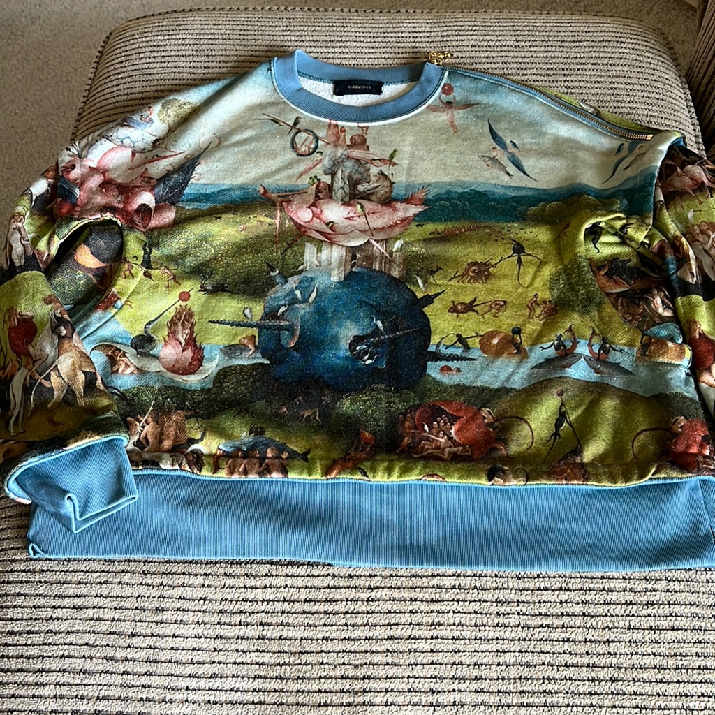 Undercover Sweatshirt Animal And Naked People Print Japan Designer Jun Takahashi